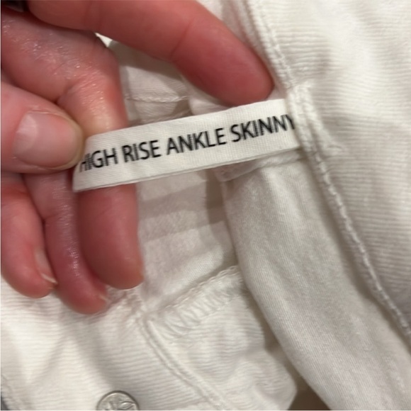NWT rag & bone Jeans Nina High-Rise Ankle Skinny in White Size 30 (8-10) - Picture 11 of 13